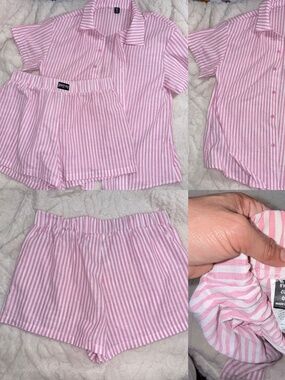 SHEIN | 2 Piece Plus size Blouse and  Short Set SZ 0X